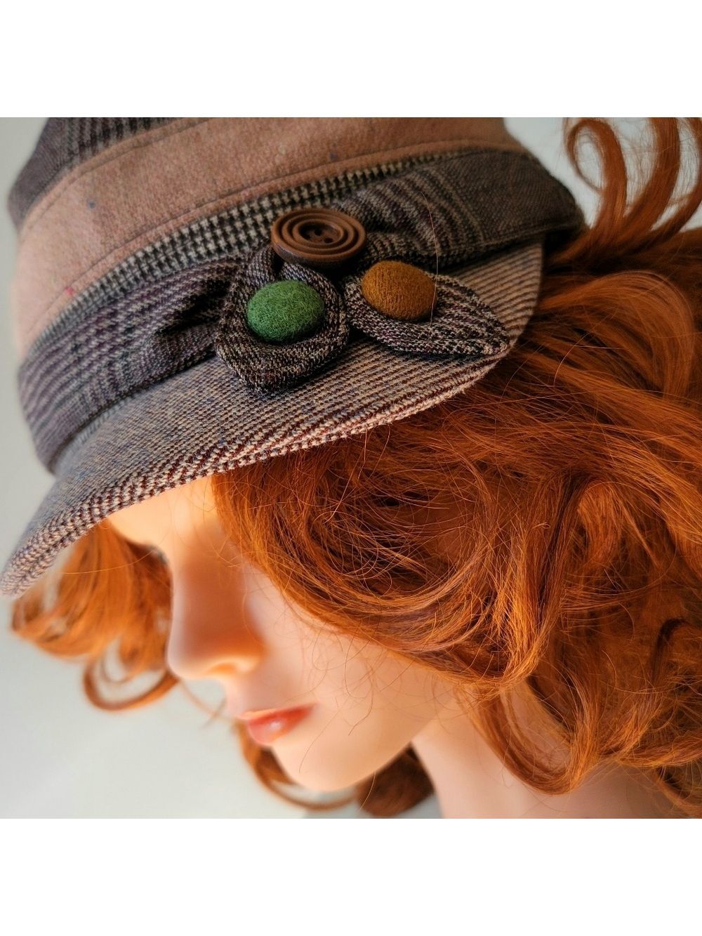 D&Y Plaid Cadet Hat Elastafit